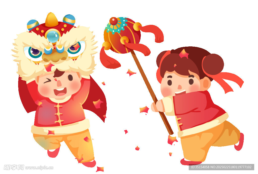 舞獅小孩