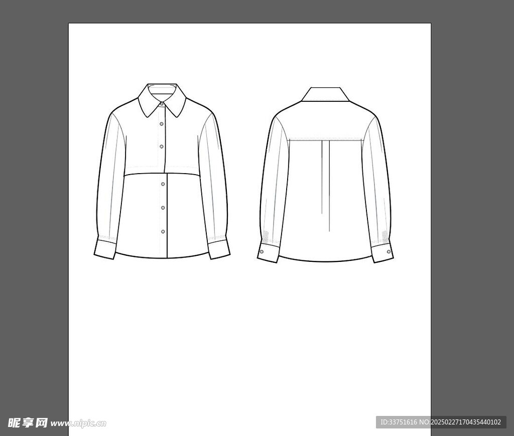 服裝款式矢量圖