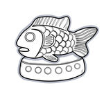 魚形秤砣線稿