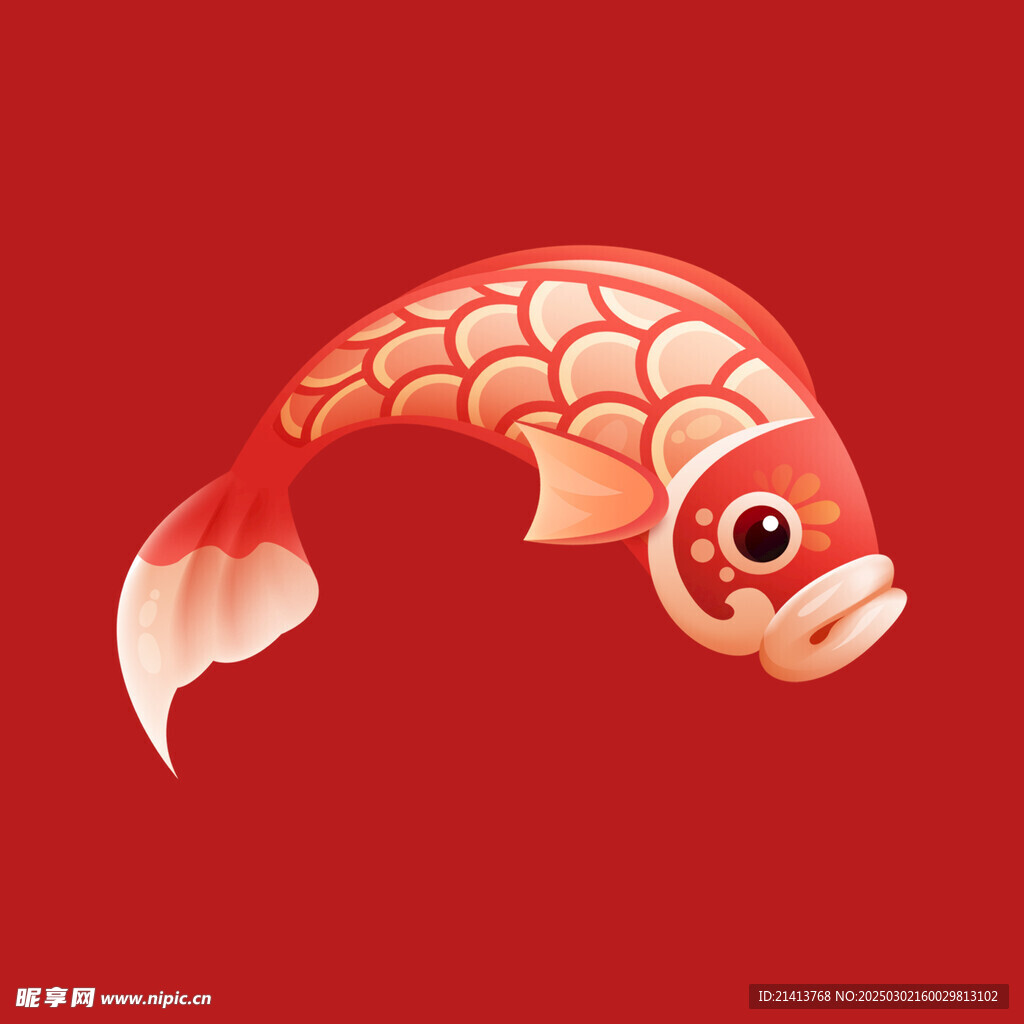 手繪錦鯉金魚
