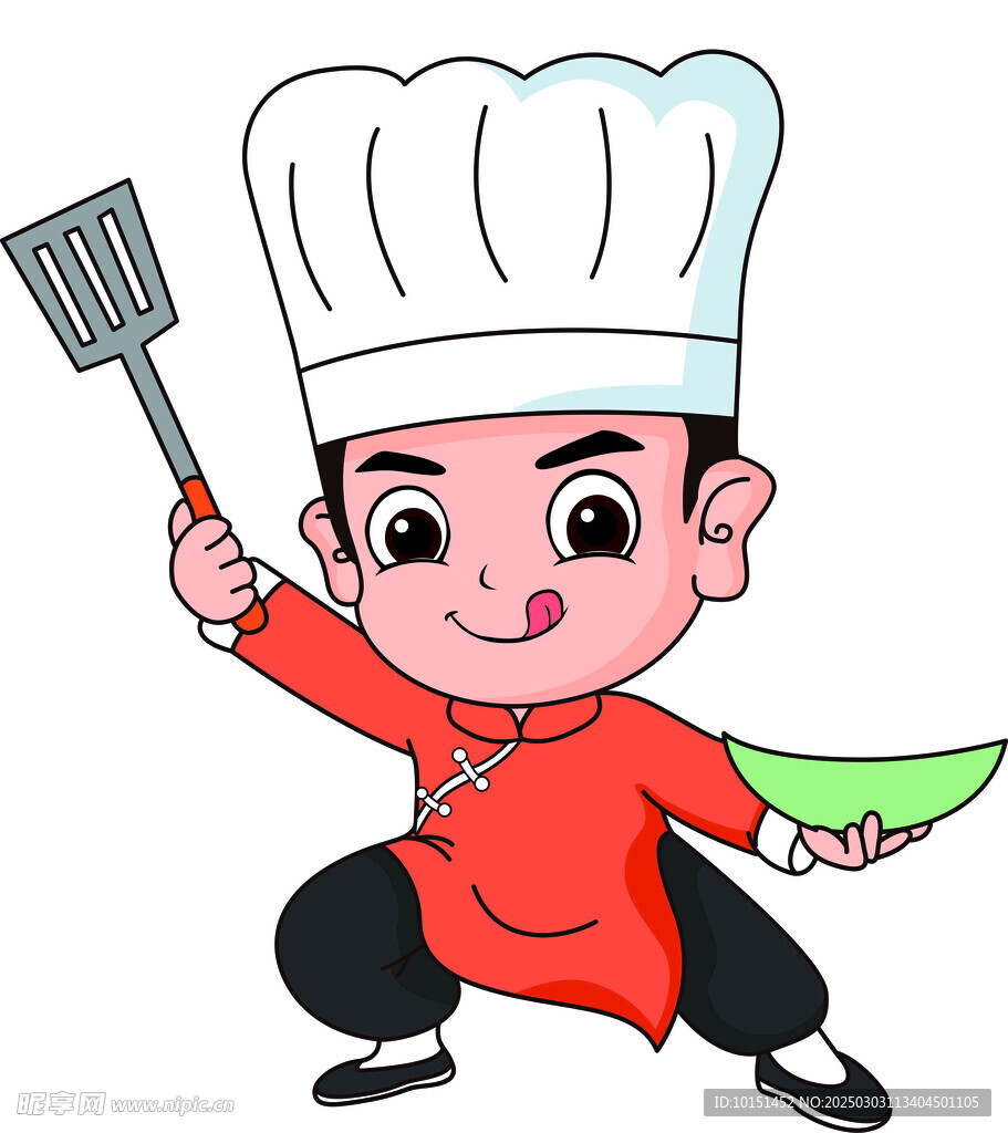 卡通廚師
