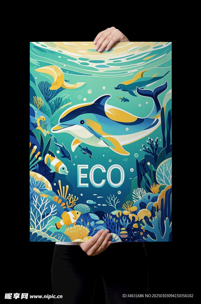 手持海報