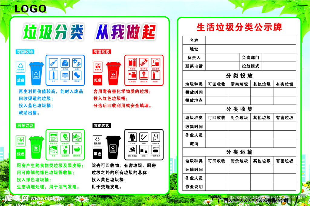 垃圾分類海報