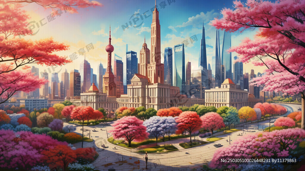 彩鉛  春色  風(fēng)景 
