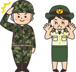 軍裝卡通人物