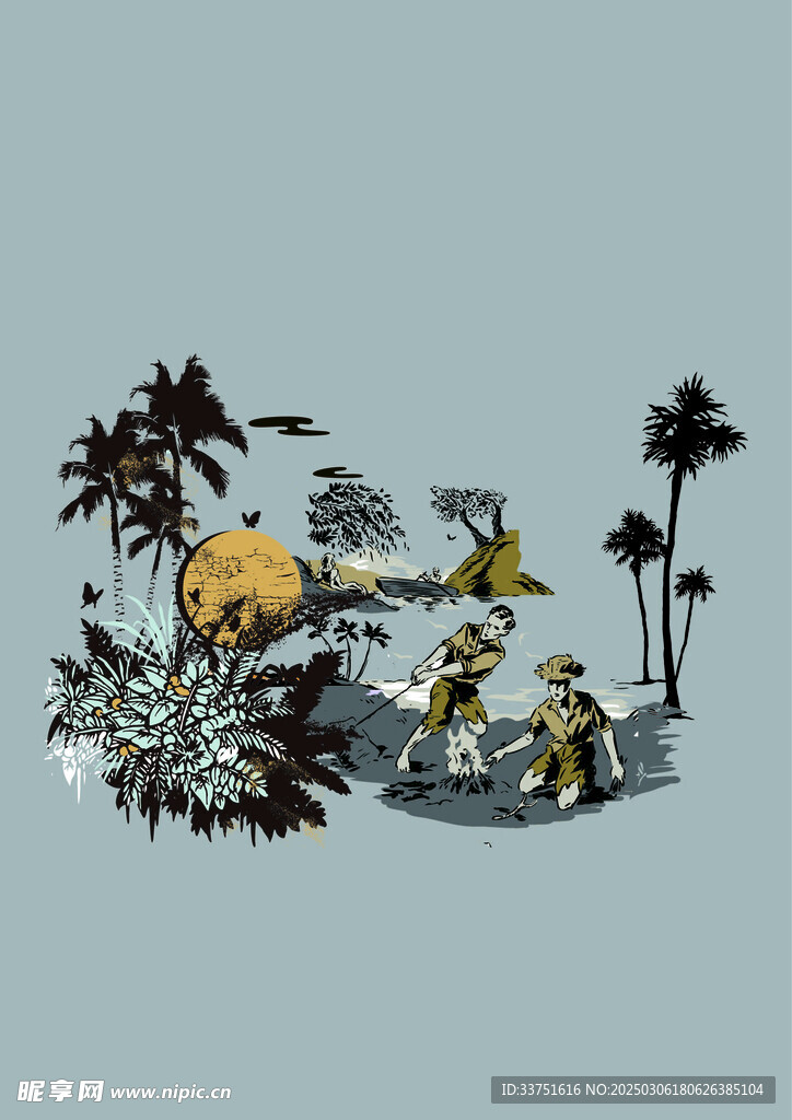 風(fēng)景插畫