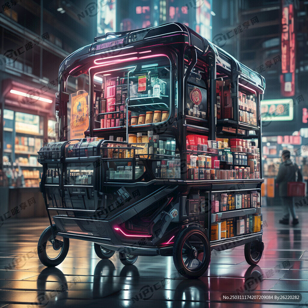 賽博朋克超市推車