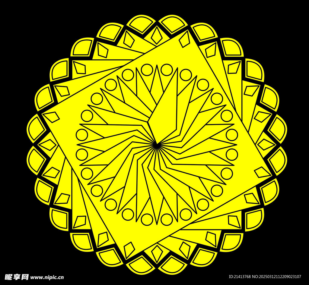圓形傳統(tǒng)花紋