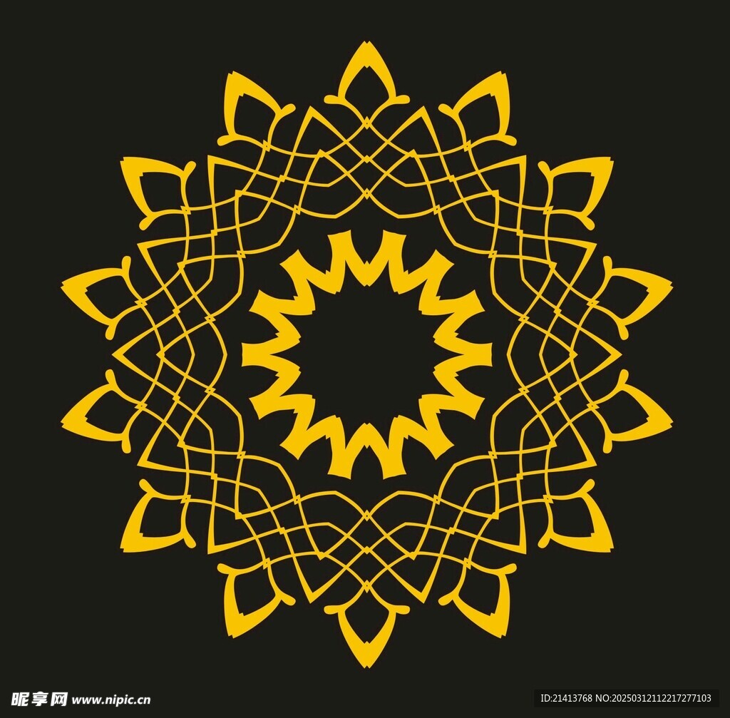 圓形傳統(tǒng)花紋