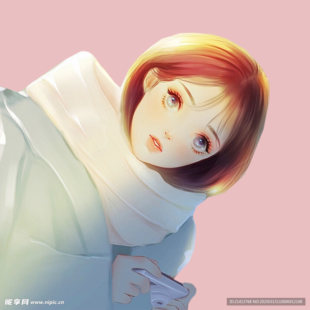 手繪女孩女人