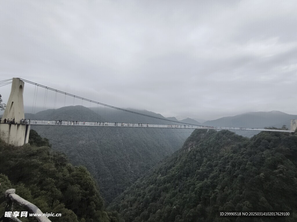 雨蒙 山潤  雨中山三百山 