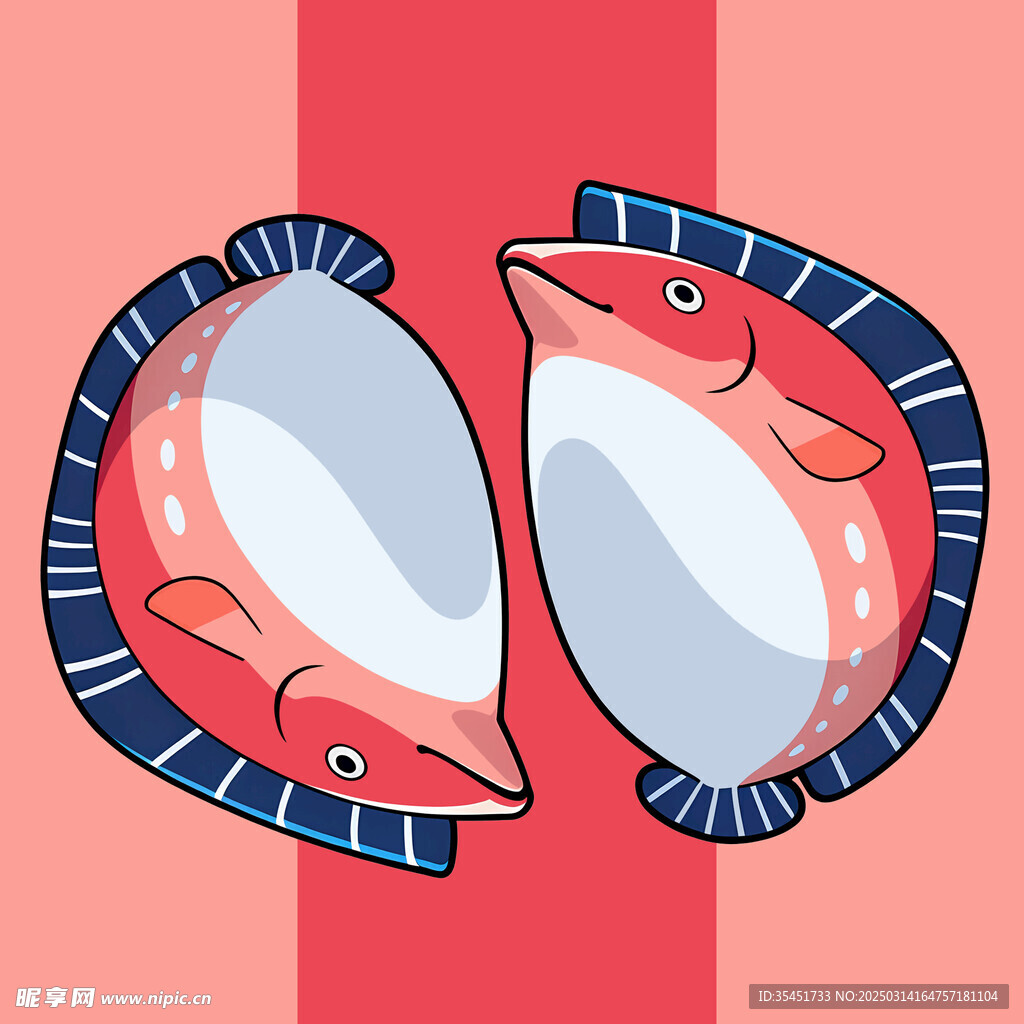 手繪卡通創(chuàng)意海魚