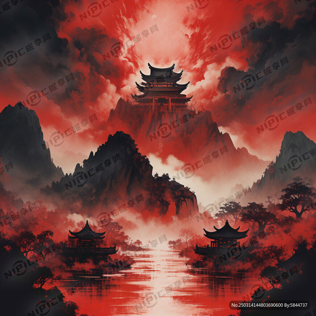 黑紅色 縱向漸變背景