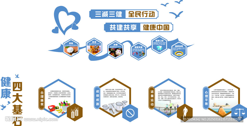 三減三健文化墻