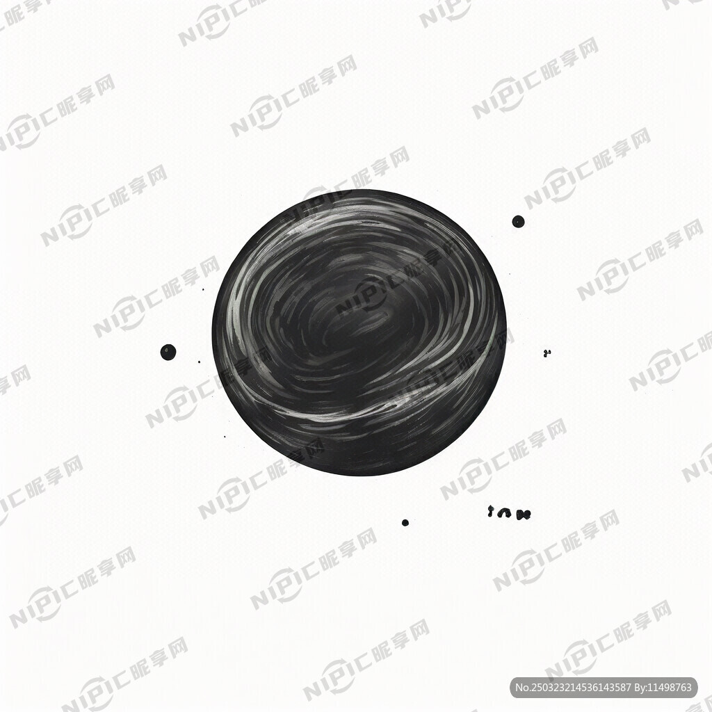 木星黑白簡筆畫