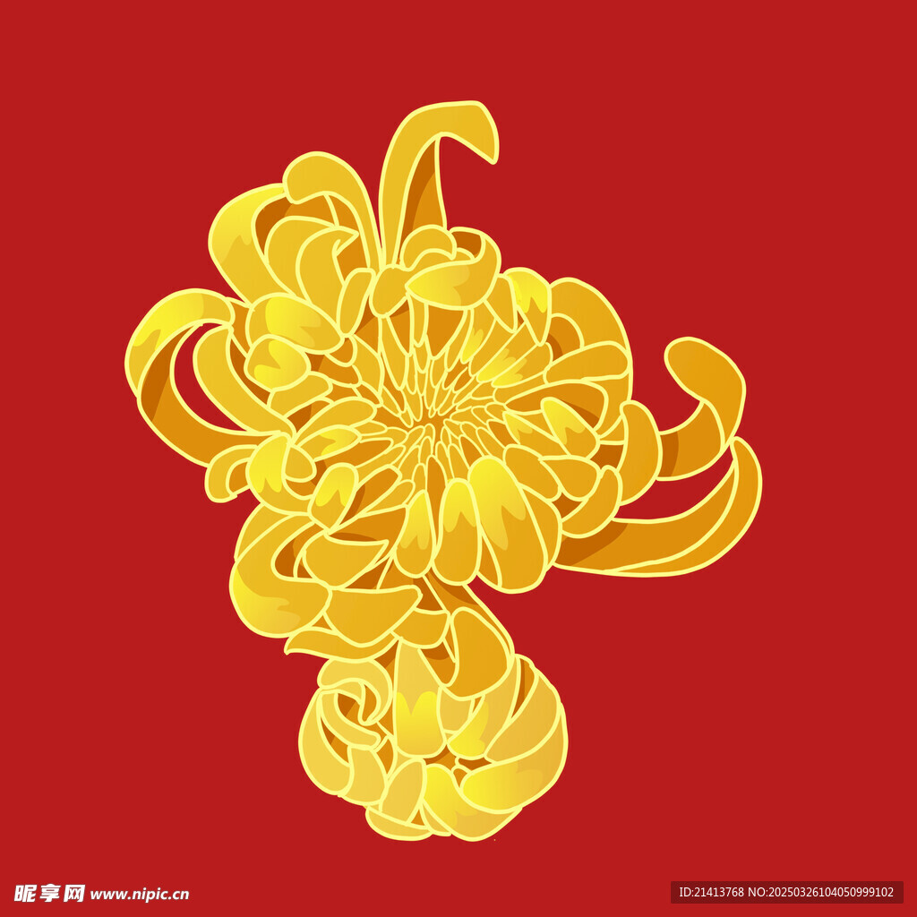 手繪菊花
