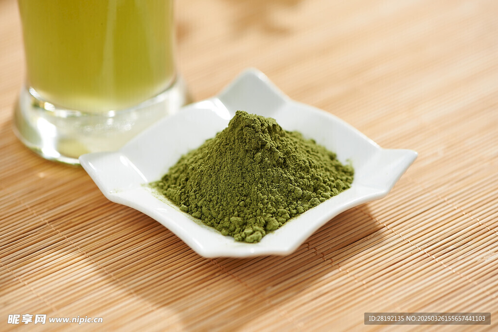 抹茶粉特寫