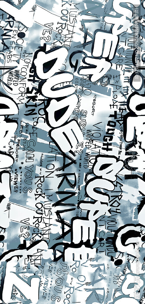字母 肌理