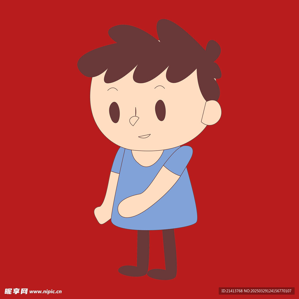 手繪兒童男孩
