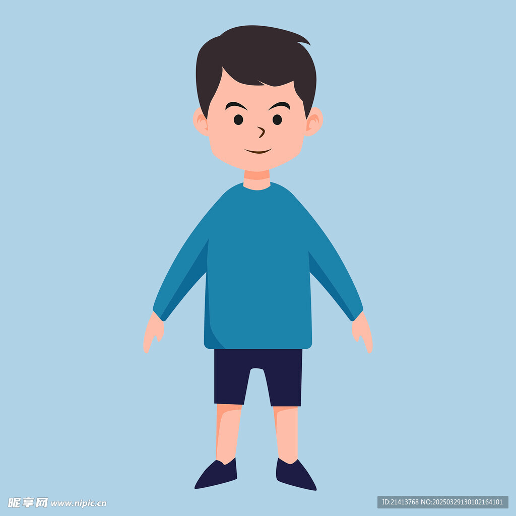 手繪兒童男孩