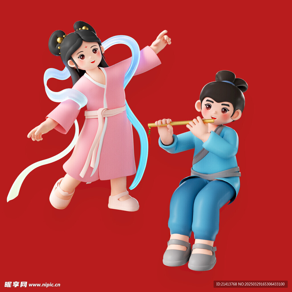 手繪牛郎織女