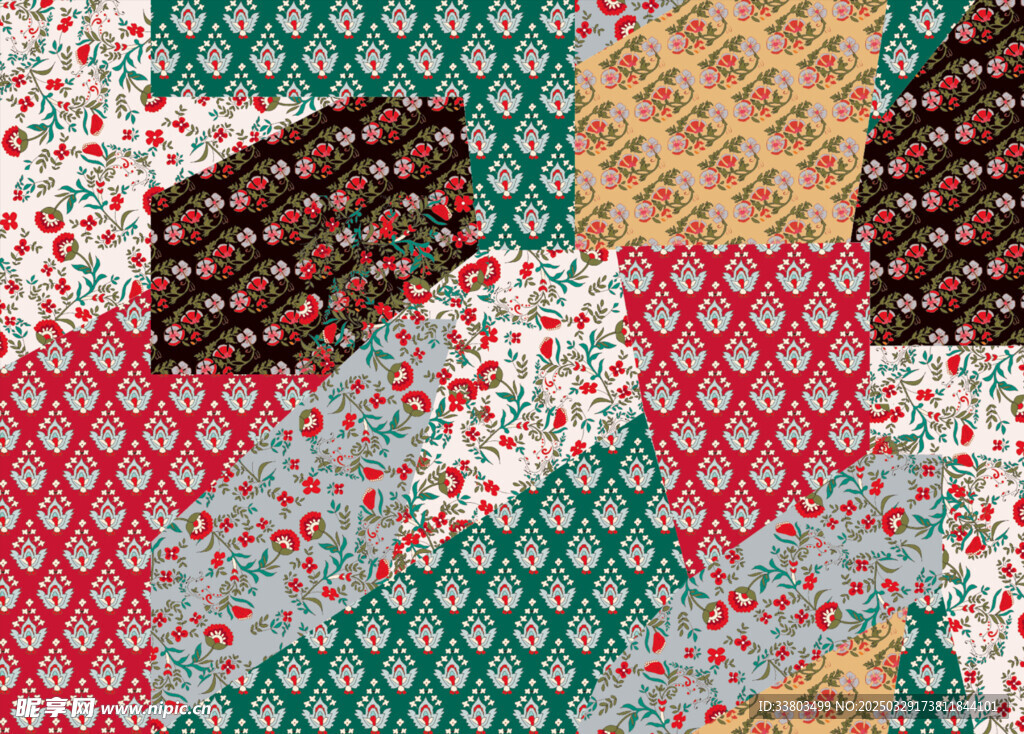 拼接小碎花
