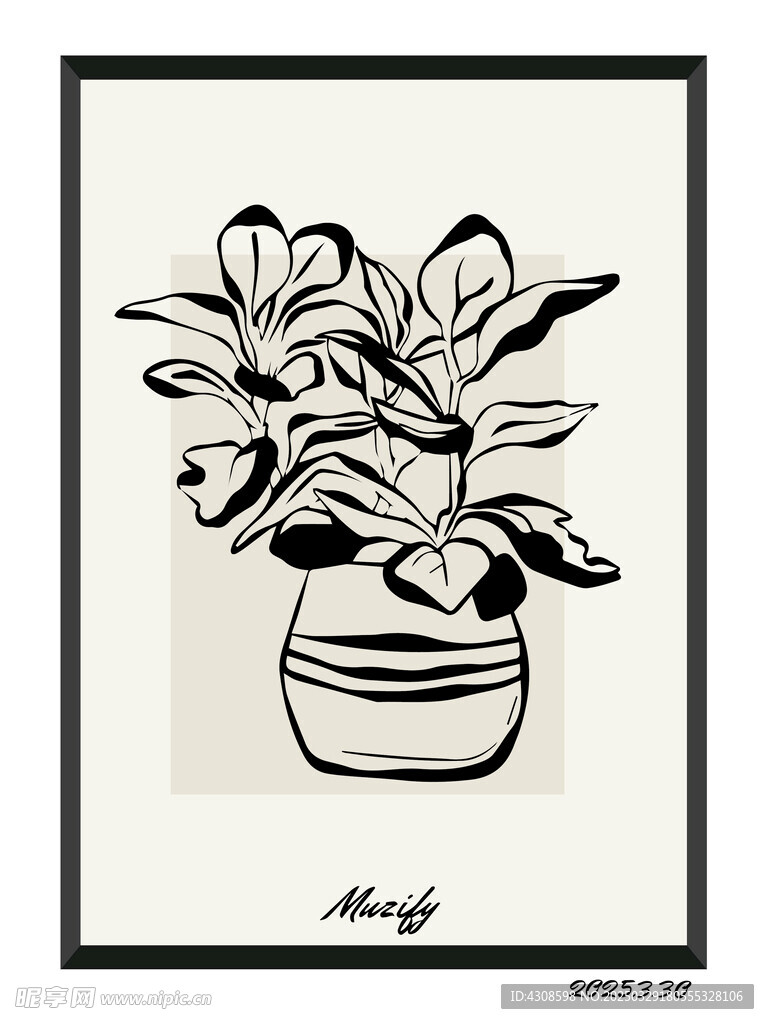 綠植插畫