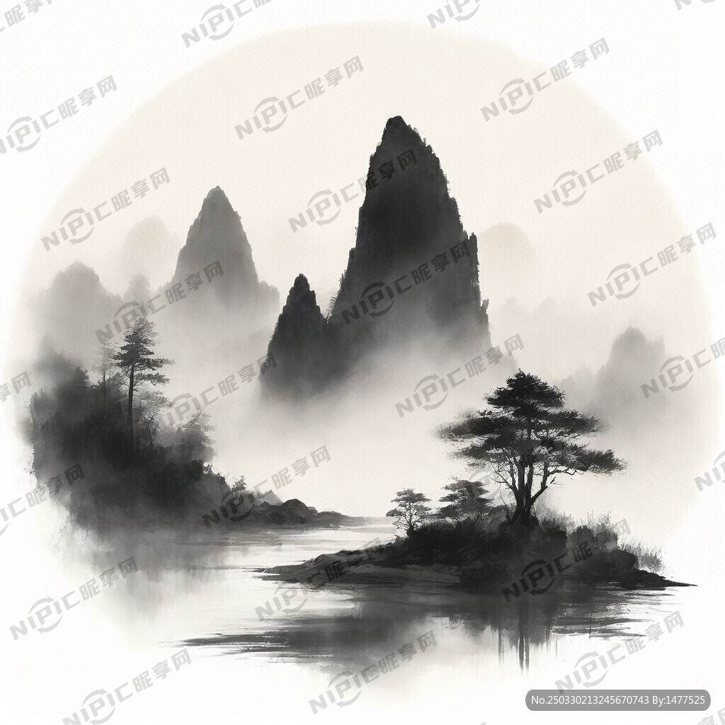 新中式 當(dāng)代  水墨