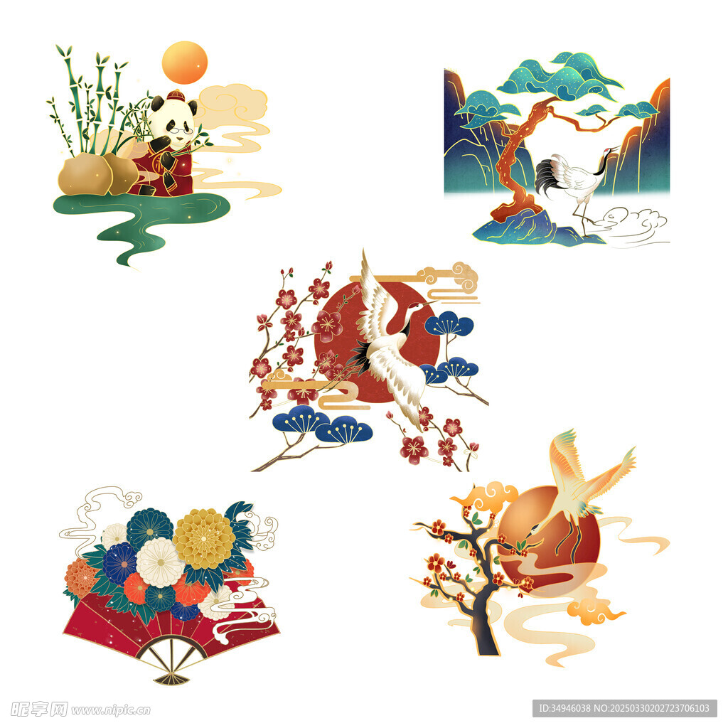 國潮插畫           