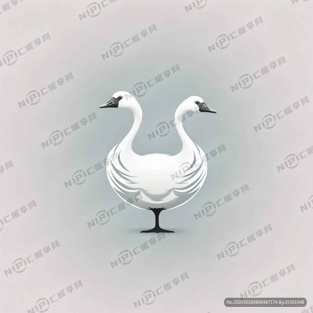 鵝簡潔商標