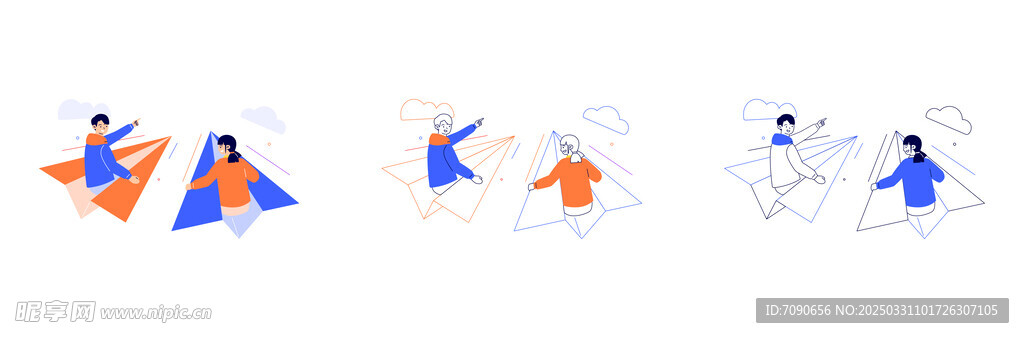 創意人物插畫     