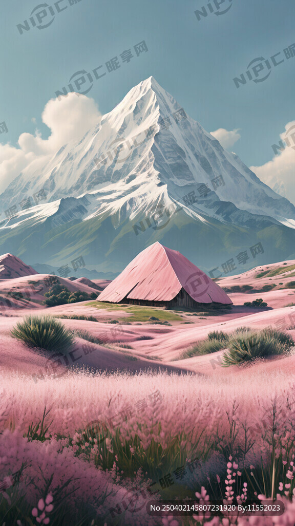 粉山青草顏色簡單
