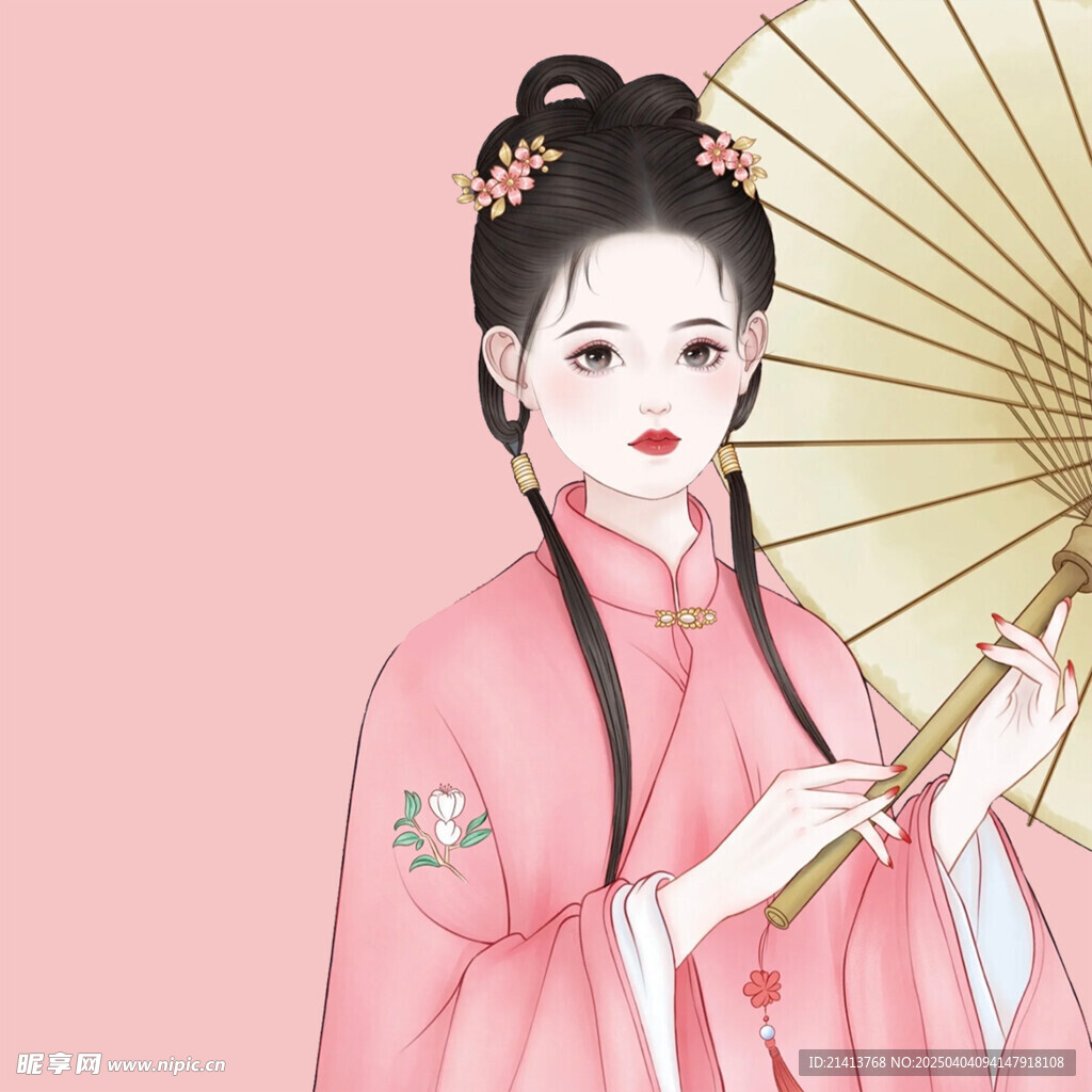 手繪古風美女