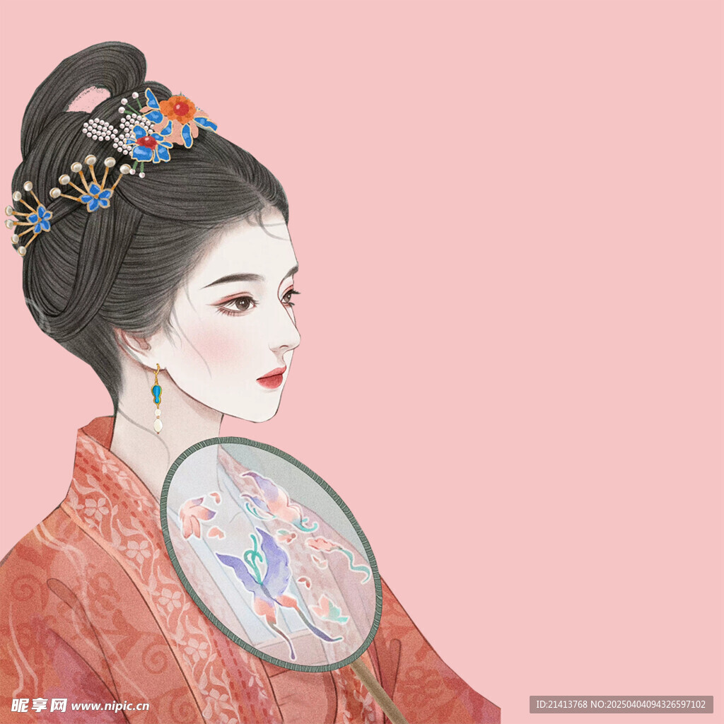 手繪古風美女