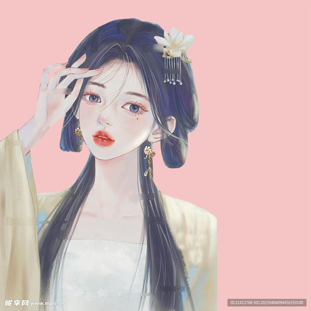 手繪古風美女