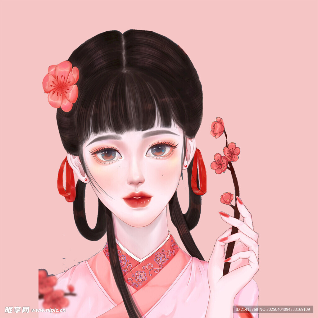 手繪古風美女