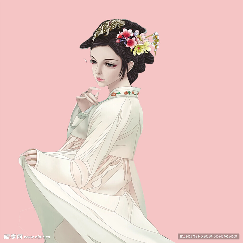 手繪古風美女