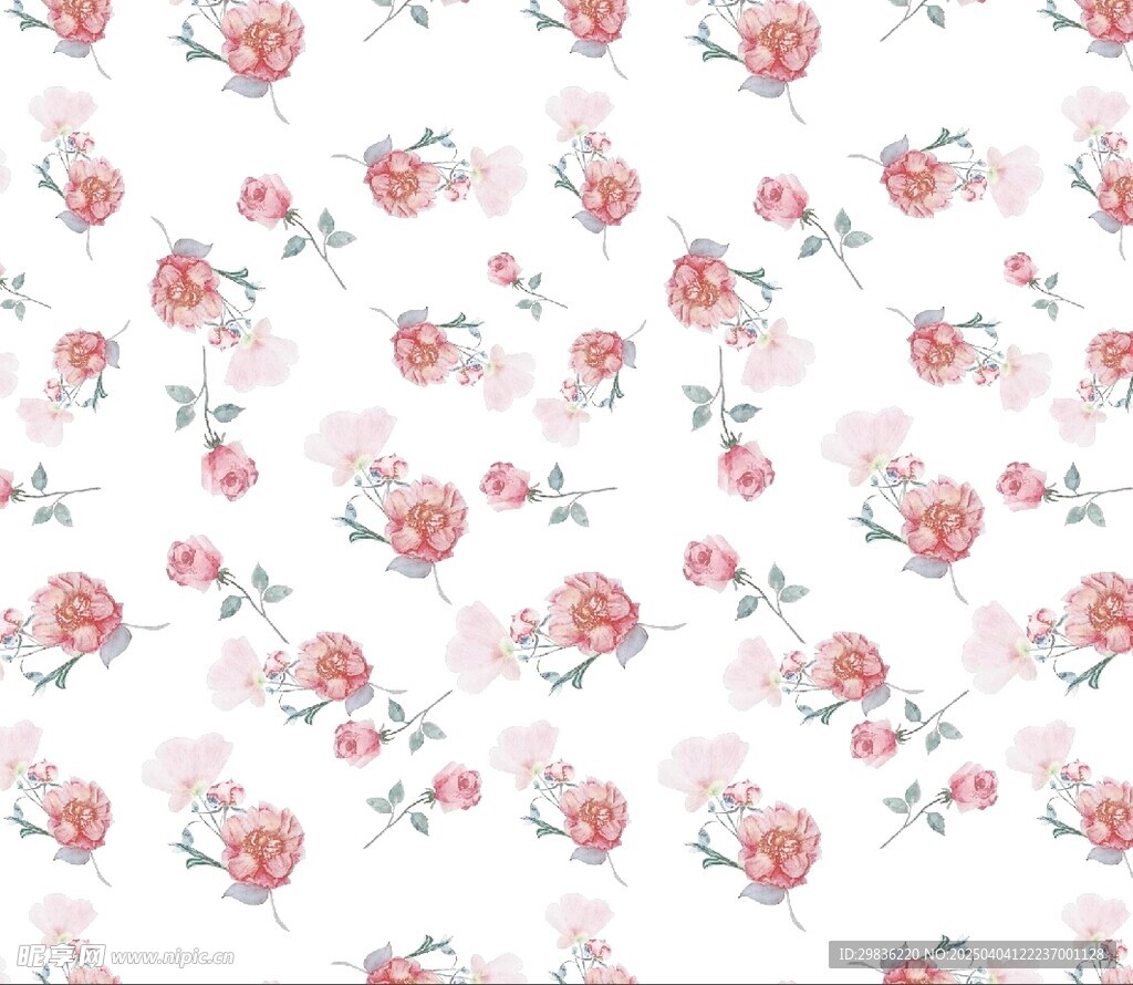水彩花
