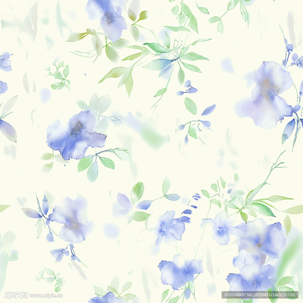 水彩花