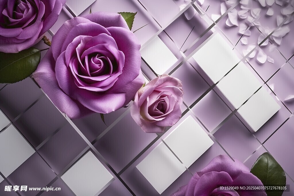 3D花朵背景墻