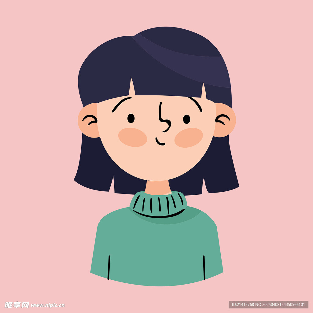 卡通女孩頭像
