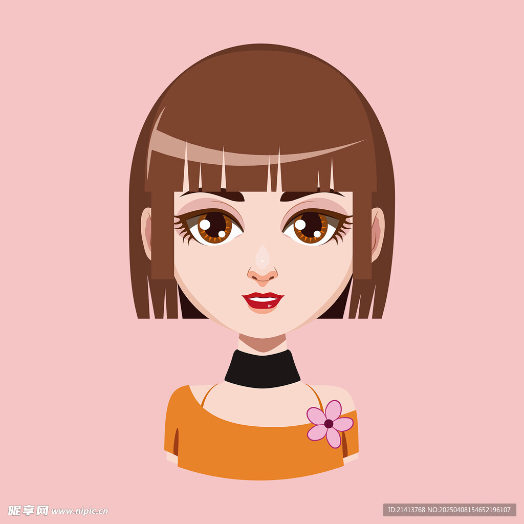卡通女孩頭像