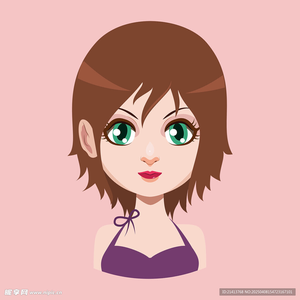 卡通女孩頭像