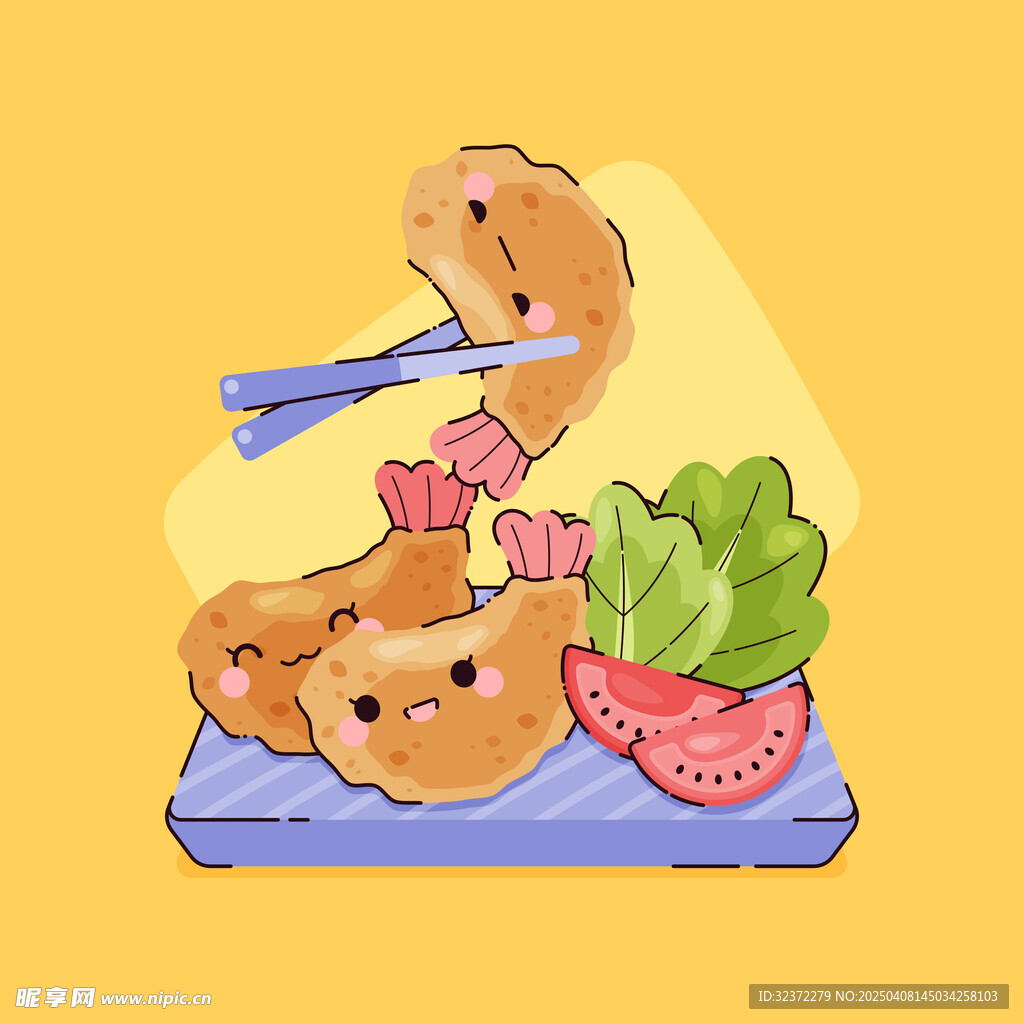 美食插畫
