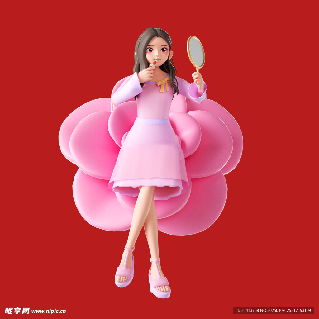 插畫(huà)女孩女人