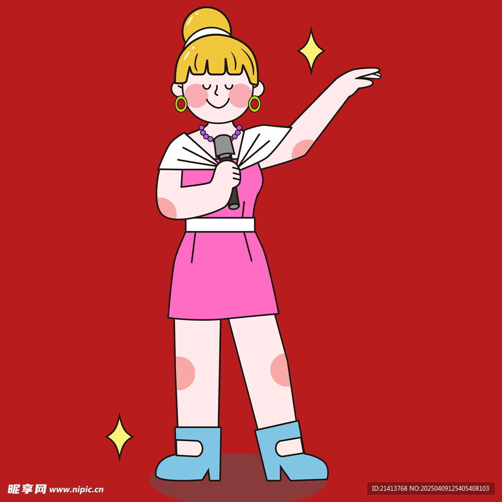 插畫女孩女人