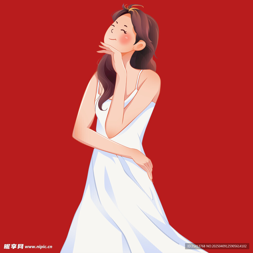 插畫女孩女人