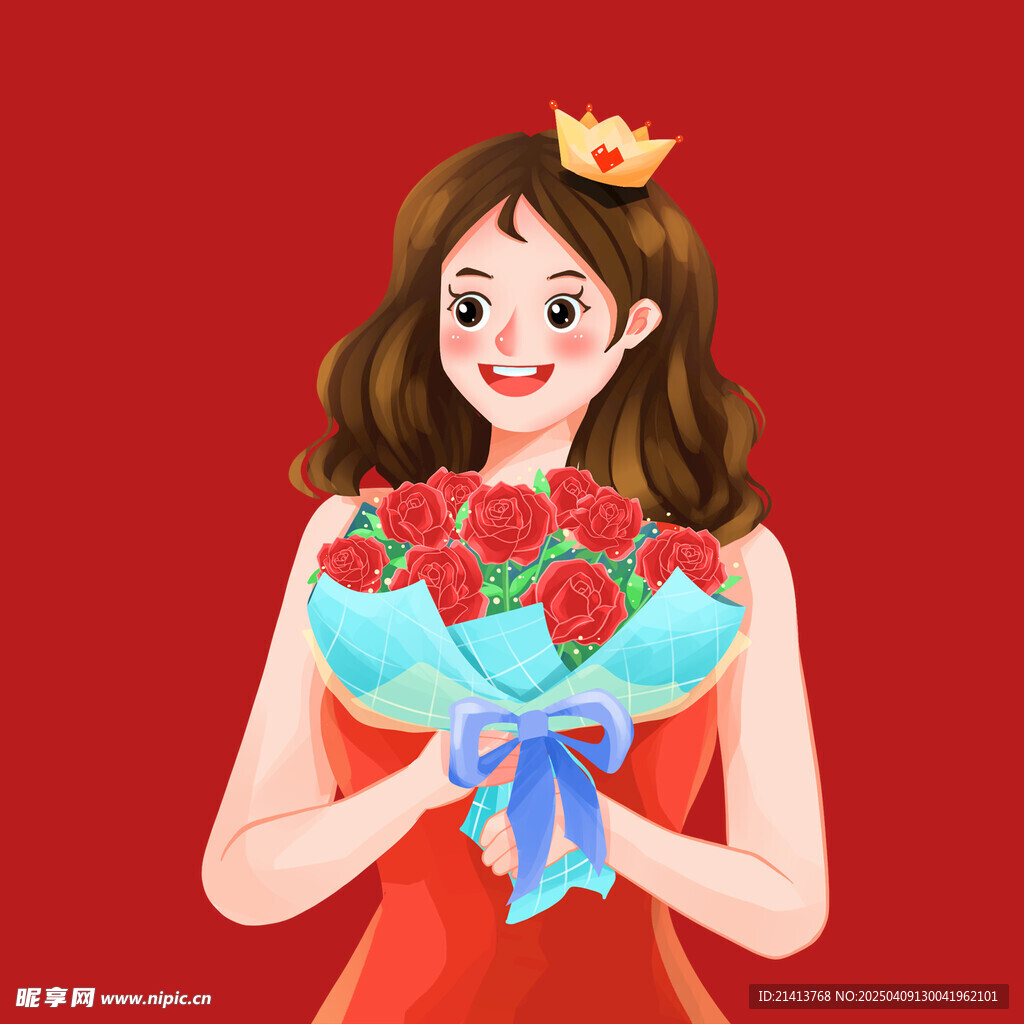 插畫女孩女人