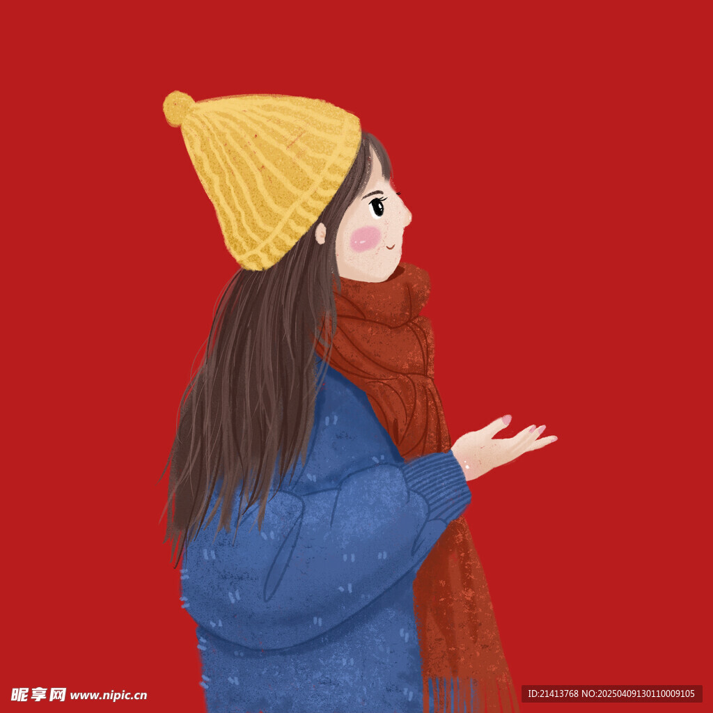 插畫女孩女人