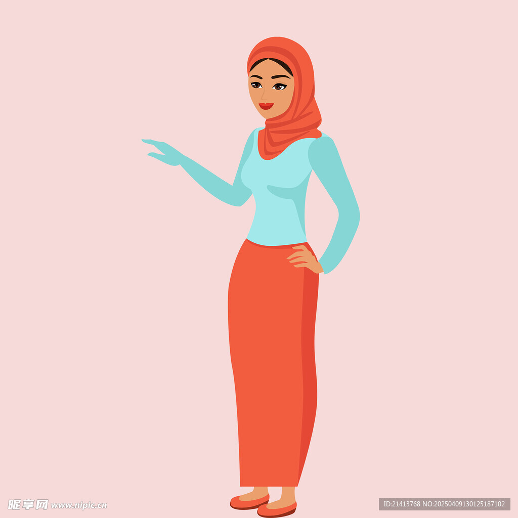 插畫女孩女人